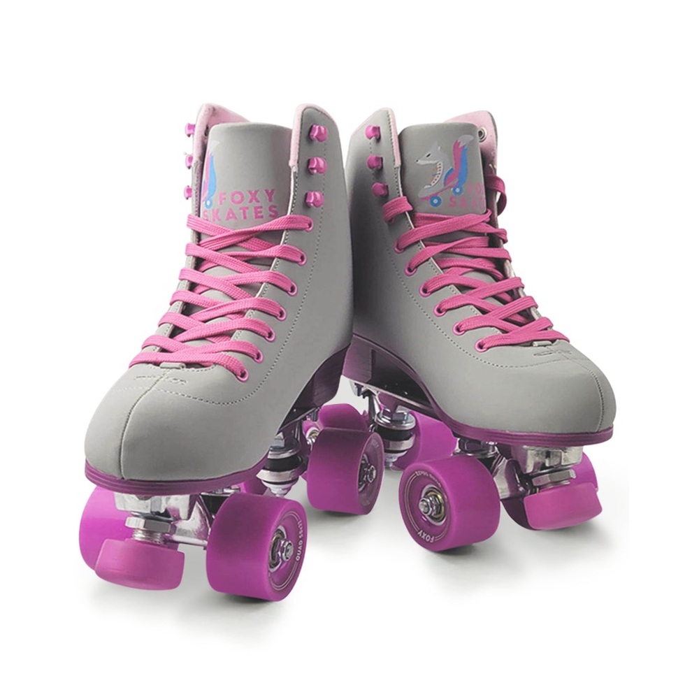 Pink gray roller skates, Foxi Babe for women size 10